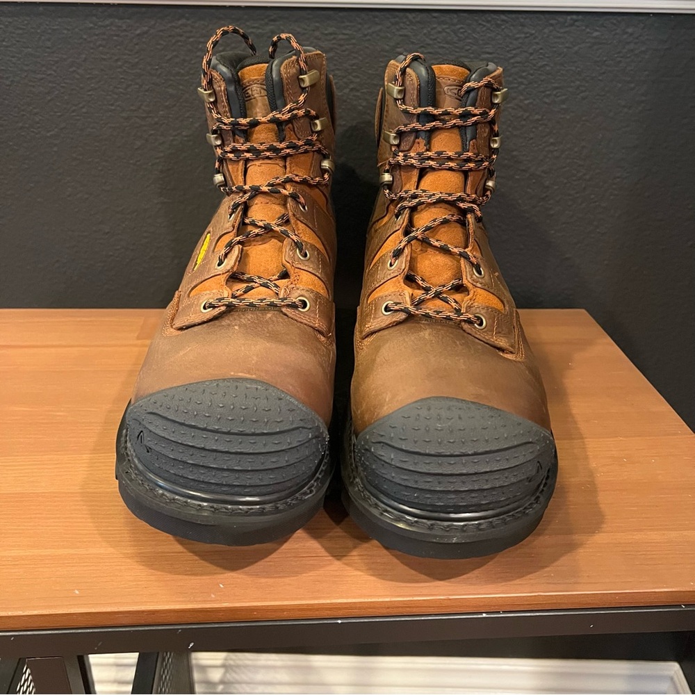 Keen Camden Men’s Brown Waterproof 6”Carbon Fiber Toe Utility Work Boots 15 D - Picture 2 of 8